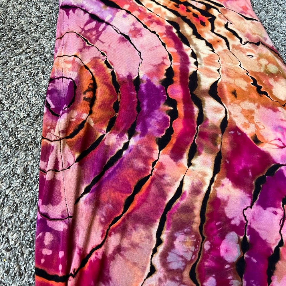 Body con boho tie dye festival dress